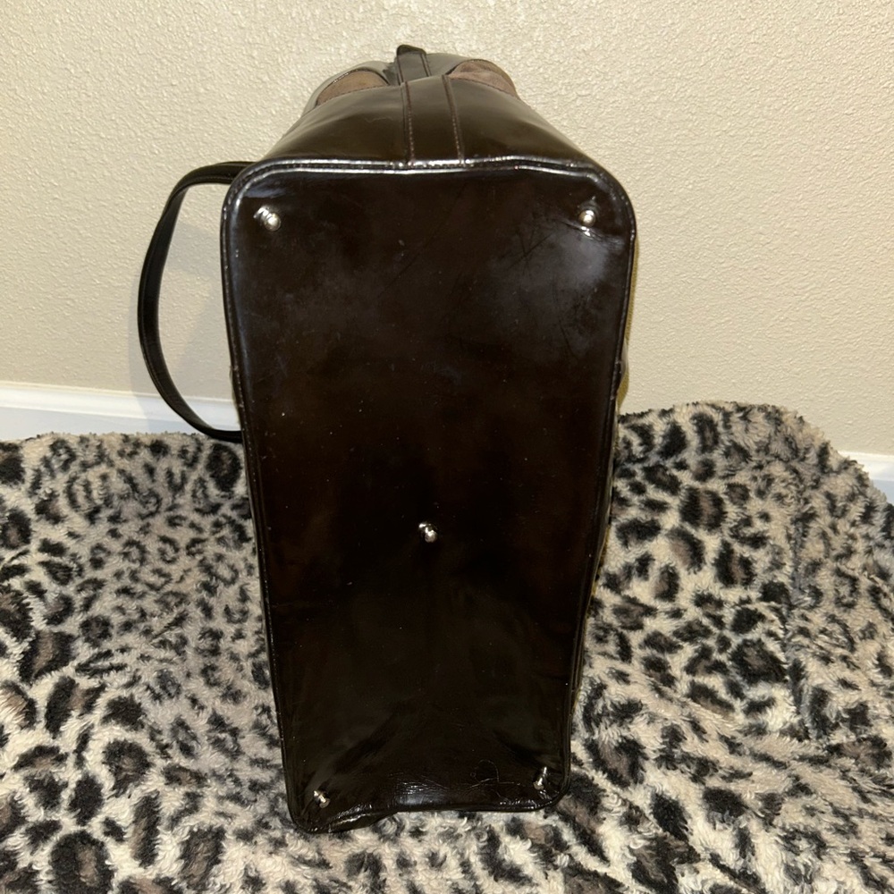 Gucci Authentic- Brown suede tote - Picture 4 of 7